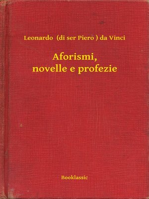 cover image of Aforismi, novelle e profezie